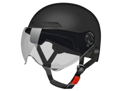 Casco negro para bicicleta eléctrica, ajustable y transpirable, con capa extraíble. Mdug
