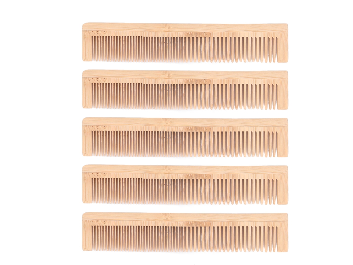 5pcs Bambu Pente Descartável Phyllostachys Pubescens Para Hotel Escova De Cabelo