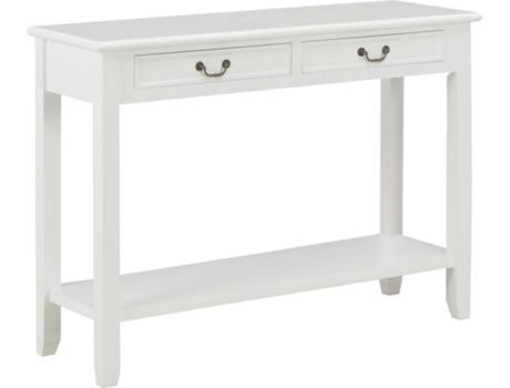 Mesa Consola VIDAXL Blanco Madera (110x35x80 cm)