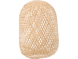 Bambú Natural Tejido, Adorno Colgante Decorativo Con Diseño Calado, Diámetro 18 Cm X Altura 25 Cm, Ligero.