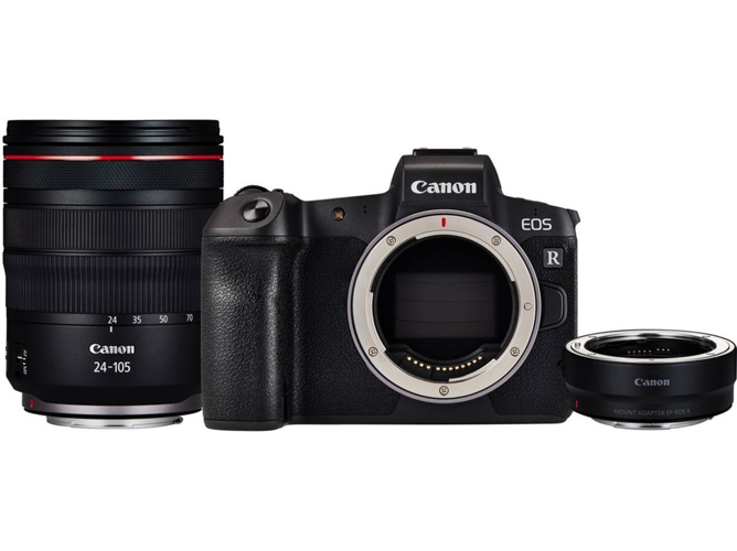 Kit Cámara Mirrorless CANON EOS R + EF to RF adapter + RF 24-105mm f/4L IS USM