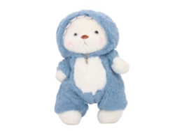 Bj-oso De Peluche Suave 30cm Lindo Con Sudadera Ropa Para Decoración De Fiesta De Cumpleaños Azul