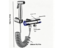 Kit De Enjuague Que Incluye Manguera De 200 Cm, Adaptador De 1/2” Y Soporte.