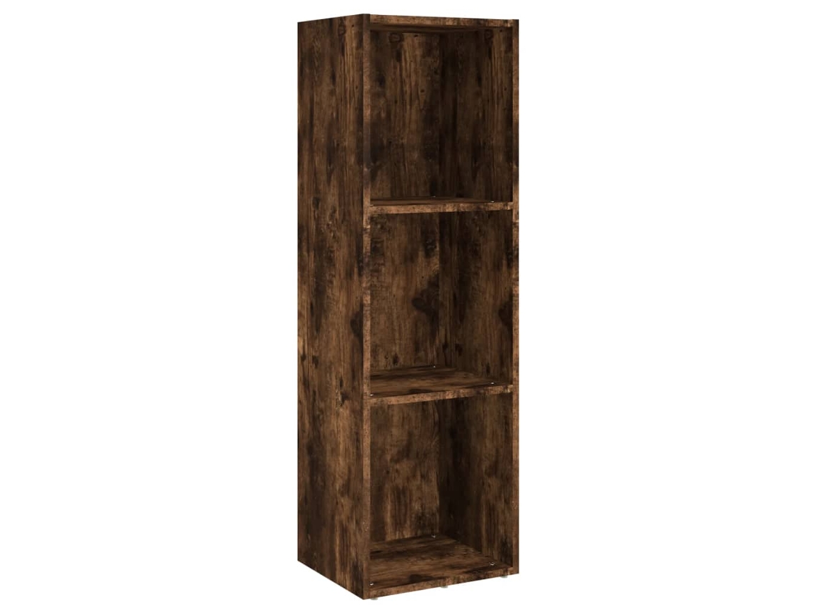 Maison Exclusive - Estantería/mueble De Tv Madera Roble Ahumado 36x30x114 Cm