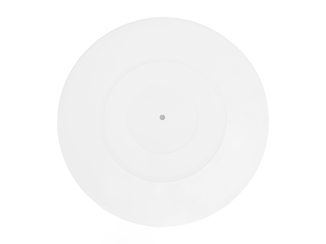 Almohadilla De Goma Antideslizante Y Antiestática Para Tocadiscos Universales De 12 Pulgadas, Color Blanco.