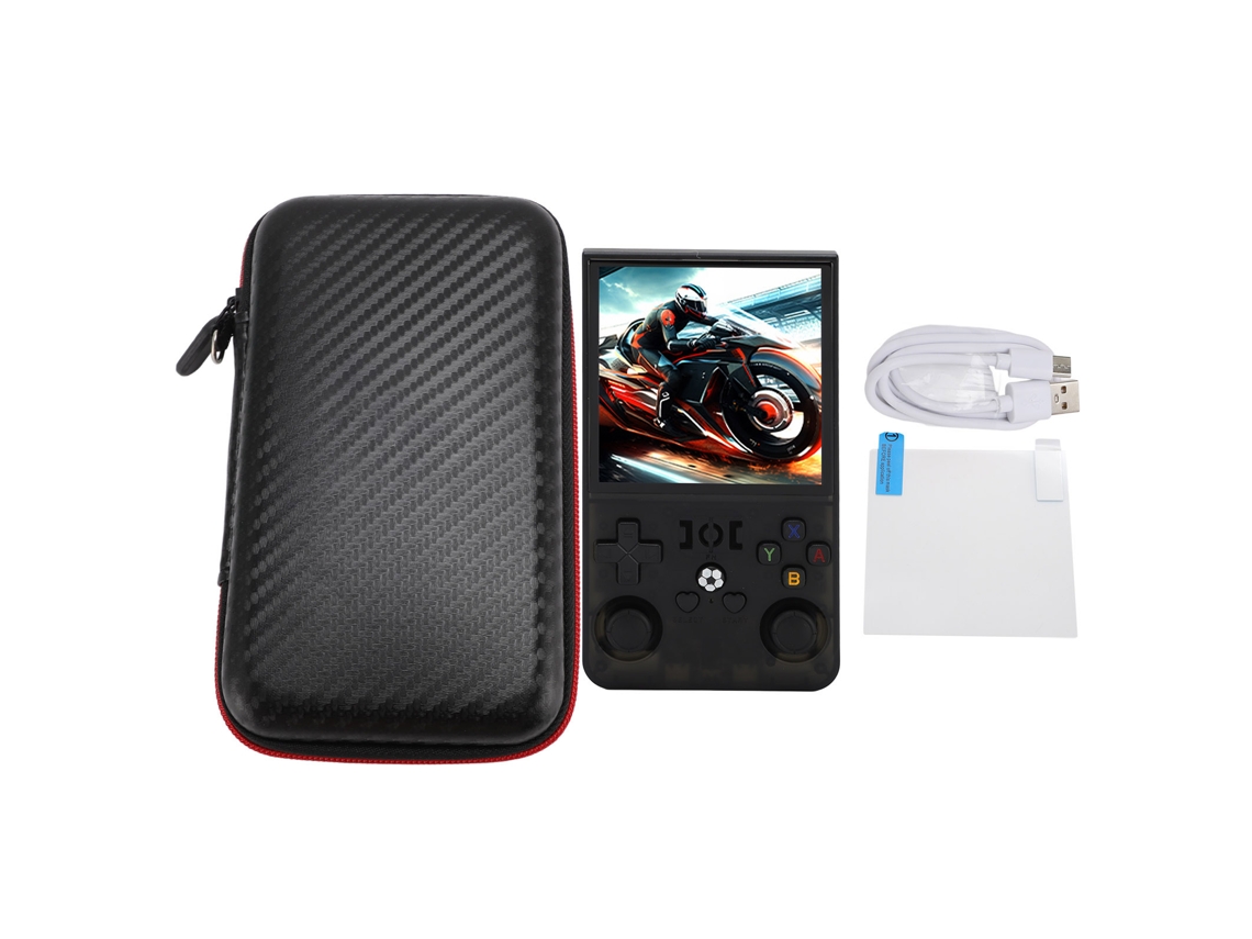 Consola De Juegos Portátil Retro Con Pantalla Ips De 4 Pulgadas, Resolución De 720x720, Batería De 4000 Mah, 64 Gb De Almacenamiento Y Sistema Operativo Linux.