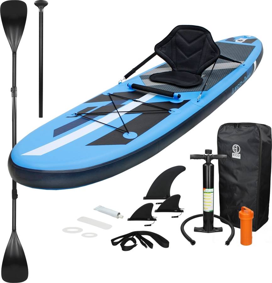 Conjuntos De Paddle surf ecd germany kayak seat blue 305 78 15 cm tabla stand up 320x82x15cm