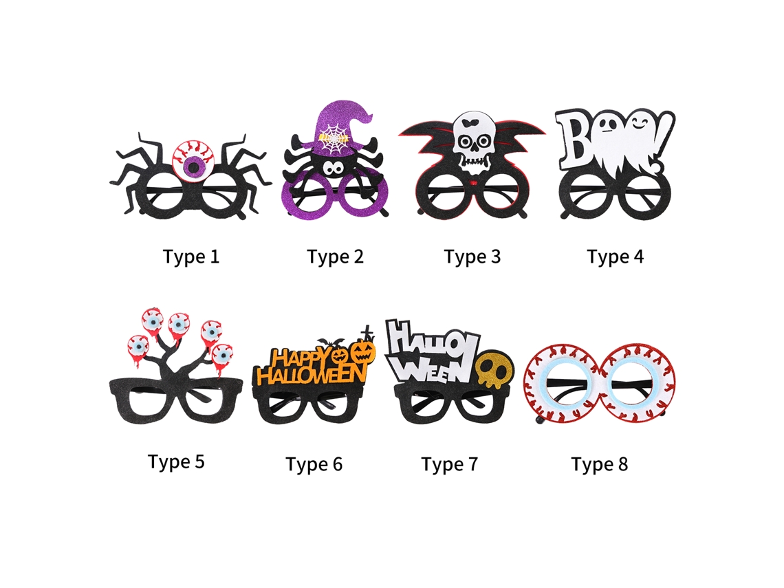 Gafas decorativas para fiesta de Halloween, cosplay, accesorio festivo