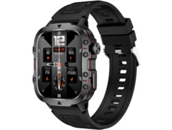 1 96 Reloj inteligente militar para hombres Reloj deportivo Hacer/responder llamadas Monitor de presión arterial durante el sueño YEMAESRE