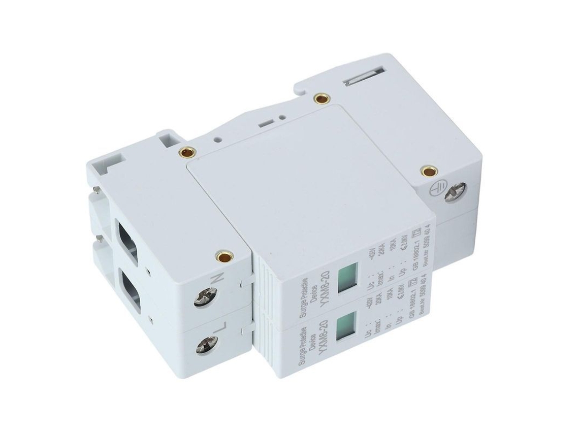 Dispositivo De Protección Contra Sobretensiones De 2 Polos Y 20 Ka, Protector De Voltaje Yxm8-20 De 420 V.