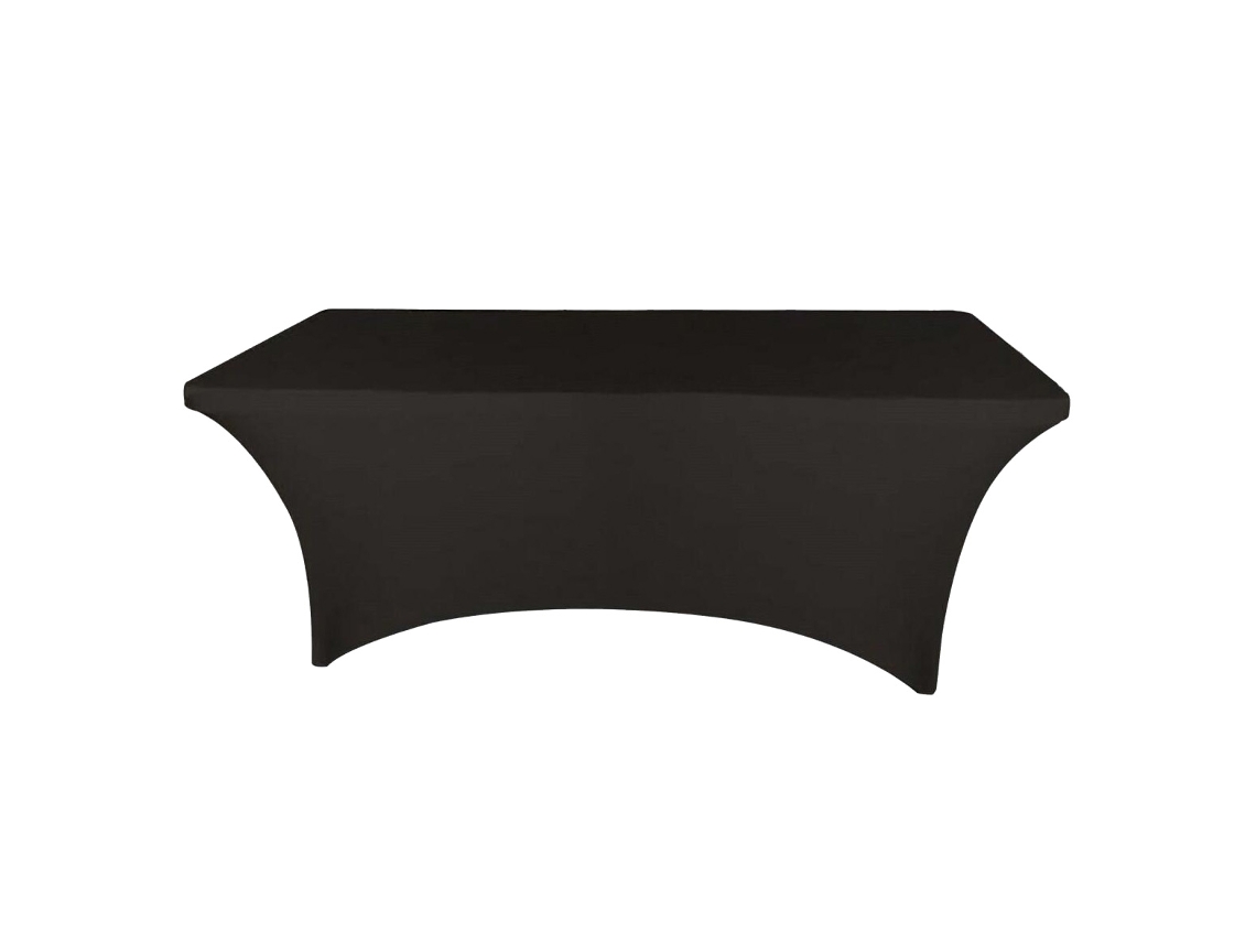 MEOIRUERY Funda de Mesa Rectangular Elástica para Boda Banquete Decoración del Hogar (Negro 183*76*75 cm)