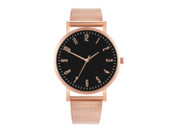 Reloj De Moda Para Hombre Y Mujer Con Correa De Malla, Esfera Redonda Y Movimiento De Cuarzo, Ideal Para Parejas.