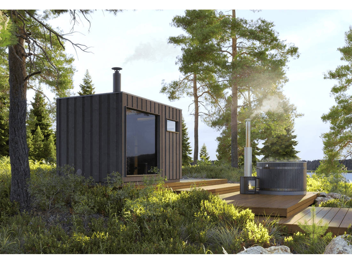Sauna aislada de aire libre - Sauna Legend - Calentador eléctrico (Harvia Legend Pro)