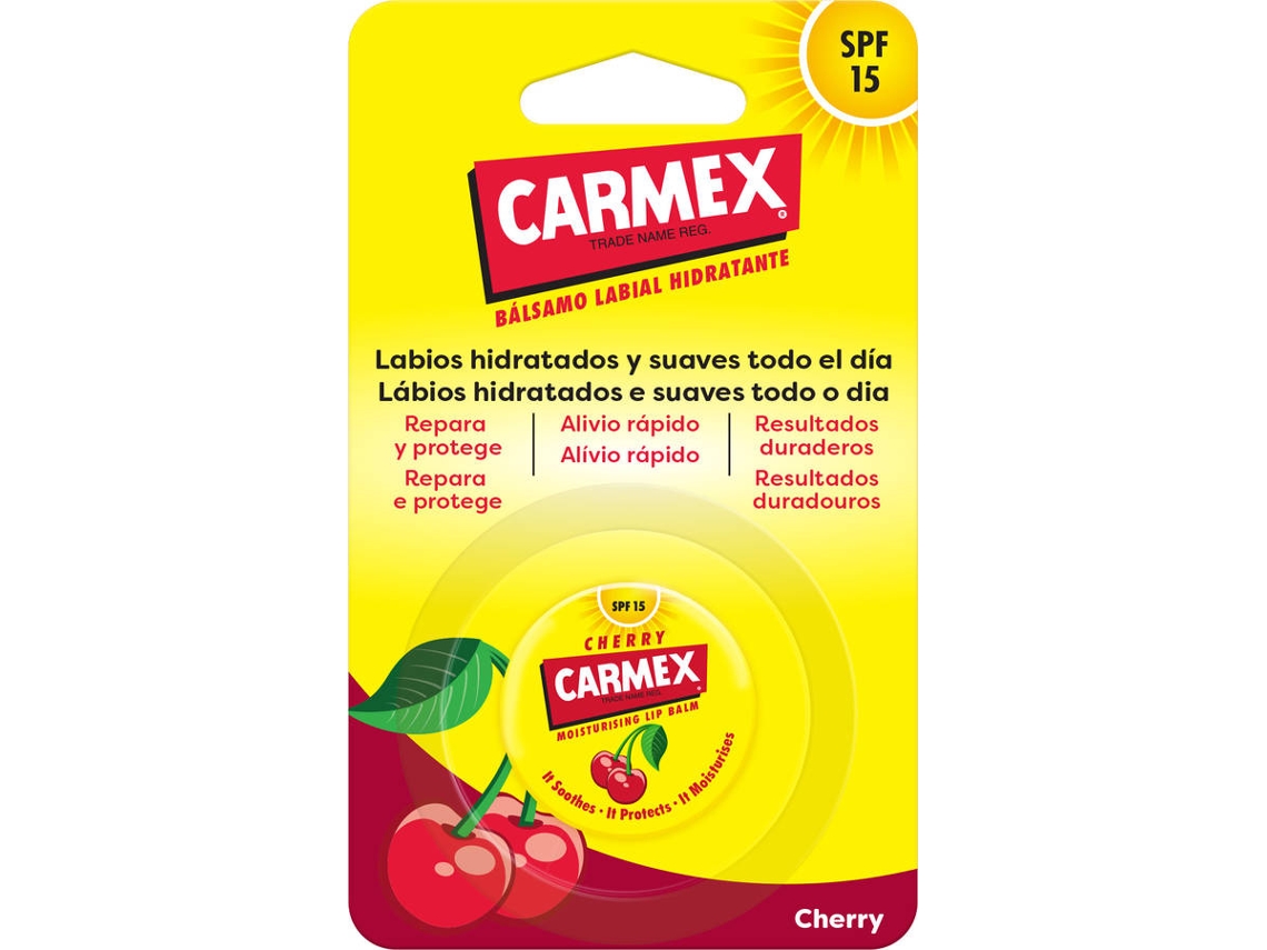 Bálsamo Labial CARMEX de Cereza en tarro SPF 15 (7,5 g)