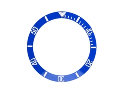 Bisel Para Reloj, Cerámica Azul, 38 Mm, Repuesto, Resistente A Los Arañazos.