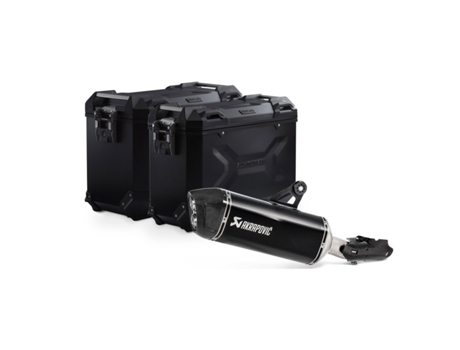 SW-Motech Trax BMW Par de maletas Adv + Akrapovic R 1250 GS/Adv/Rallye (18-)