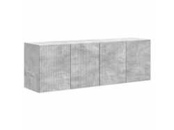Maison Exclusive - Mueble De Tv Montado En La Pared 2 Pcs Gris Concreto