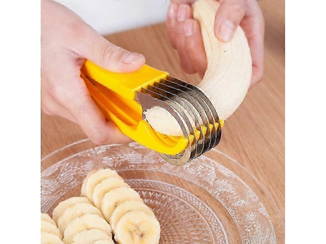 1 Cortador de plátanos, rebanador de frutas y verduras