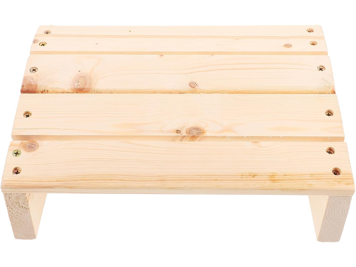 Reposapiés Y Mayor Comodidad Para Las Piernas Con Soporte Inclinado Ergonómico Para Escritorio De Madera