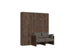 Cama Sofá Kentaro Columna Izquierda ITAMOBY Marrón (220x70x70cm)