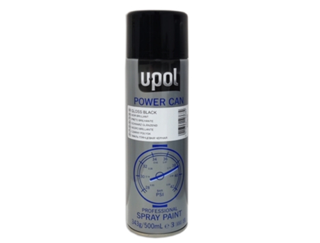 Aerosol U-POL U-Pol Power Can Pcgb Negro Brillante (500 ml)