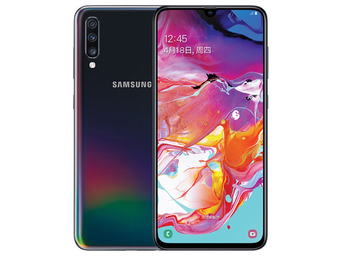 Smartphone SAMSUNG Galaxy A70 A7050 Dual SIM 6 GB/128 GB Negro Reacondicionado Señales de Uso