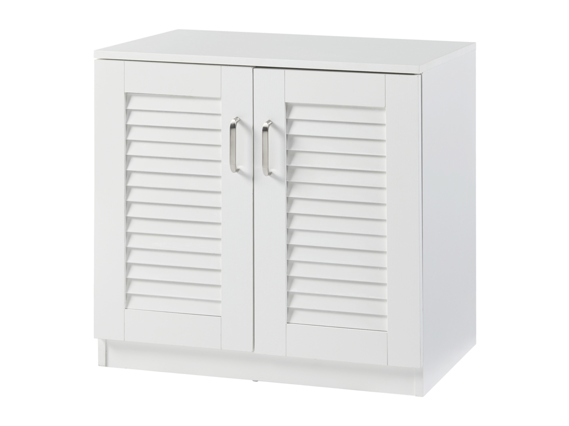 Mueble zapatero Løten 3 compartimentos para 6 pares MDF 62 x 63 x 36 cm - Blanco [EN.CASA]
