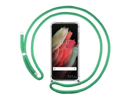 Carcasa Samsung Galaxy S21 Ultra TUMUNDOSMARTPHONE Colgante Verde