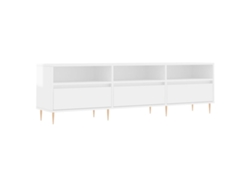 Maison Exclusive - Mueble De Tv Madera Contrachapada Blanco Brillo 150x30x44,5 Cm