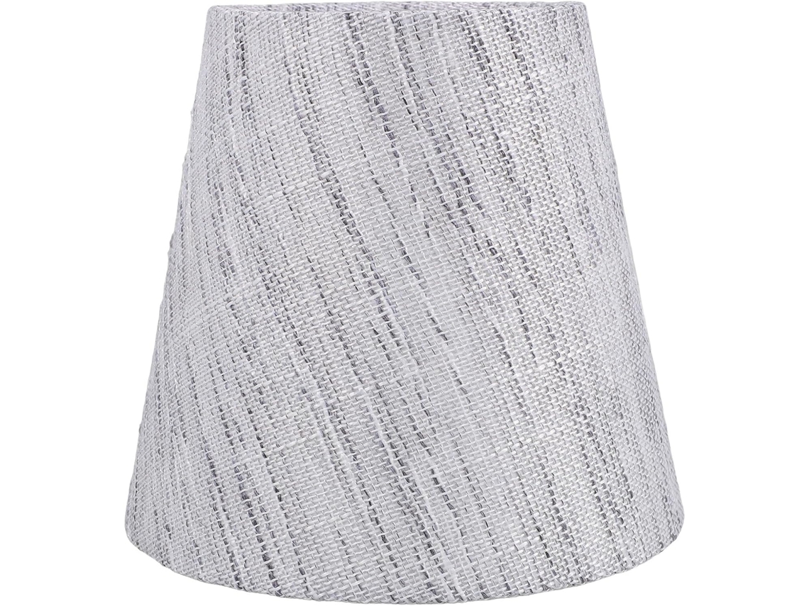 Portalámparas E14 De Tela Y Hierro, Con Forma De Tambor, Fácil De Reemplazar, Para Lámpara De Mesa O Mesita De Noche.