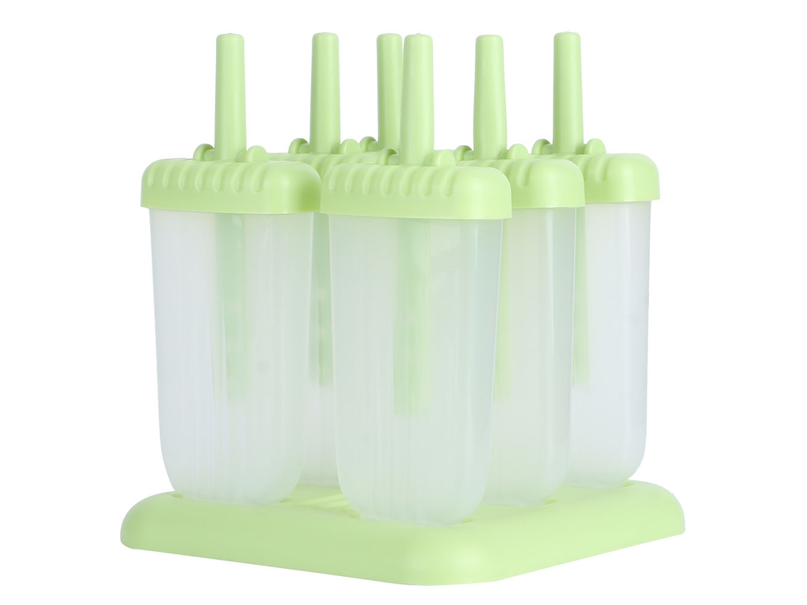 Molde Reutilizable De Pp Para Helados Con 6 Compartimentos - Herramienta Para Hacer Helados Caseros - Artículos De Cocina