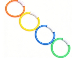 Juguetes De Natación Coloridos Para Entrenamiento Subacuático, Aros De Buceo Que Se Hunden Y Se Lanzan, Ideales Para Niños En Verano.