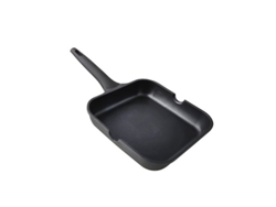 Grill Aluminio Fundido Xylán Liso Mango Fijo 28cm