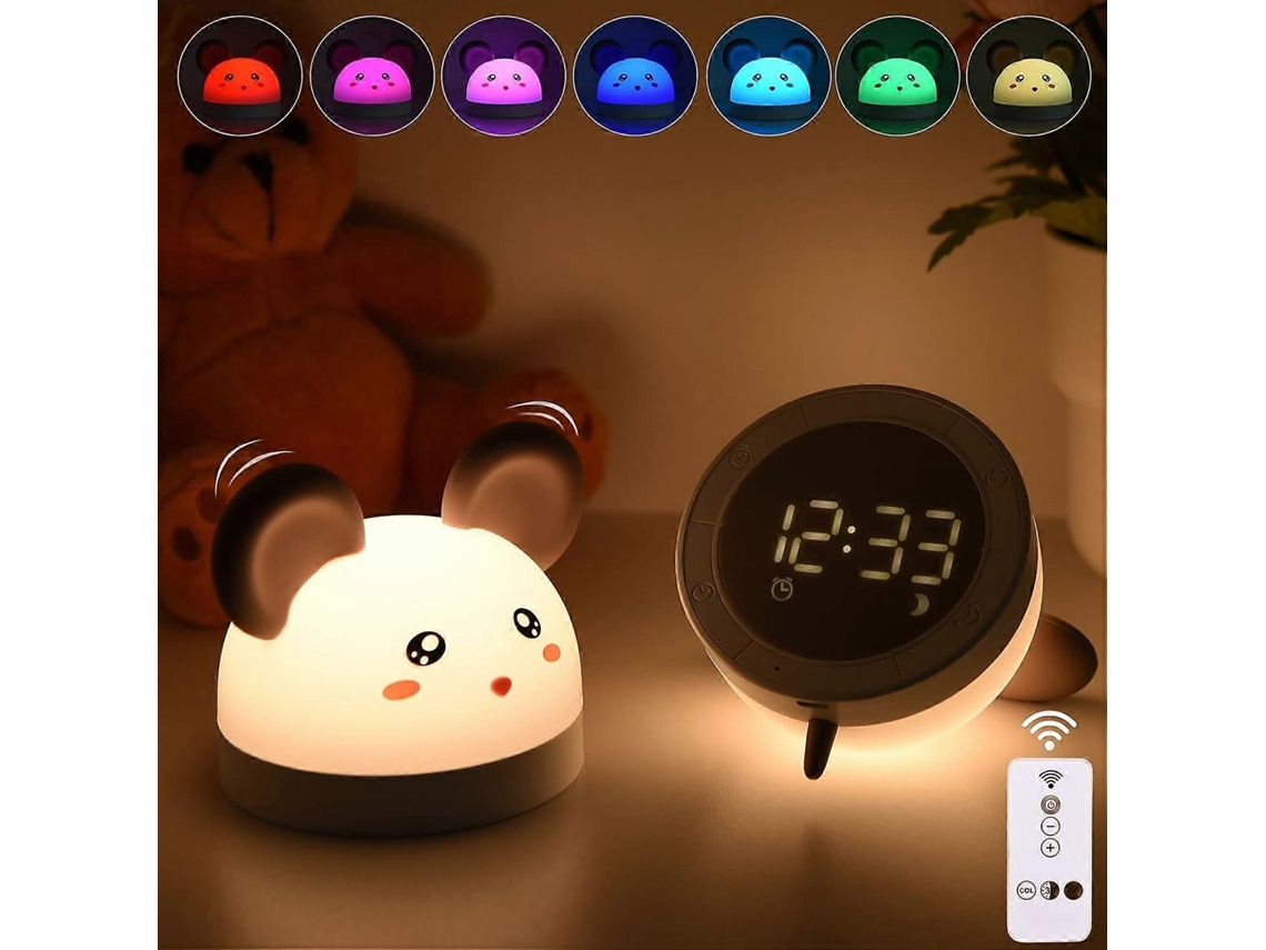 Luz nocturna, luz nocturna infantil, luz de silicona para la habitación del bebé Rosewell
