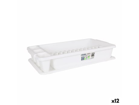 Escurridor para Fregadero TONTARELLI Scola Plástico Blanco 45 x 26 x 8,5 cm (12 Unidades)