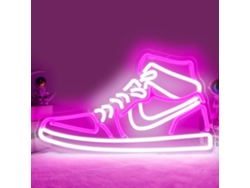 Letreiro Néon Sneaker P/ Sapatos Desporto, Letreiros Luminosos Led Rapazes, P/ Quarto, Casa, Festa, Pub, Bar, Sapatos, Painéis Luminosos, Decoração P
