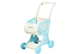 Juego De Carrito De Supermercado De Juguete Para Niños Con Frutas Para Armar - Azul