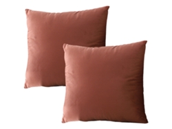 Juego De 2 Fundas De Almohada Lisas Con Cremallera, Decoración Del Hogar