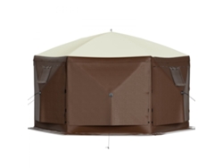 Tienda de campaña plegable de 3,66 x 3,66 m con ventanas, bolsa y piquetes Tekmaquinas