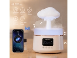 Humidificador MDUG con simulación de nubes, difusor de aroma, luz ambiental y altavoz Bluetooth