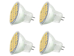 Bombilla Led Mr11 Gu4 12v-24v 3w Blanco Cálido 3000k 350lm 4 Unidades clase A+
