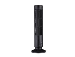 Ventilador De Torre Usb Sin Aspas Con 2 Velocidades Para Dormitorio, Sala De Estar Y Oficina - Negro