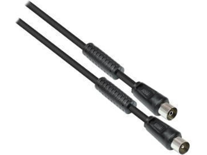Cable de Antena ALCASA (Coaxial - 20 m - Negro)