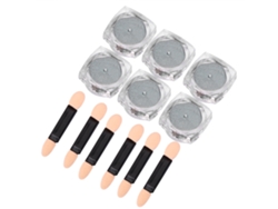 6pcs Pó De Unhas De Arte 0.5g Glitter Pigment Para Decoração De Unhas Salão Tcl-07