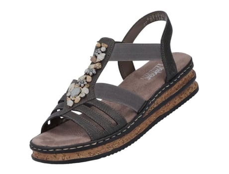 Sandalias de Tacón de Niño RIEKER Gris (39)