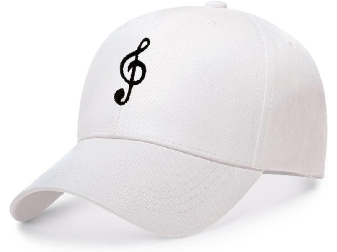 Gorra estilo "dad hat" bordada, de algodón, de verano, ajustable, blanca XIAOMOYU