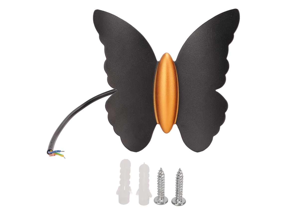Lámpara de pared LED impermeable IP65 2026, 85-265V, luz cálida, decorativa para exteriores y jardín.