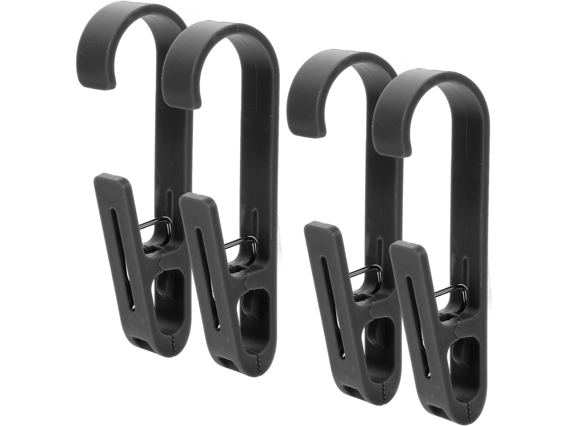 Perchas Abs Resistencia Pesada Organizador Armario Práctico Elegante Juego 4 Pinzas Calcetines Toallas Alta