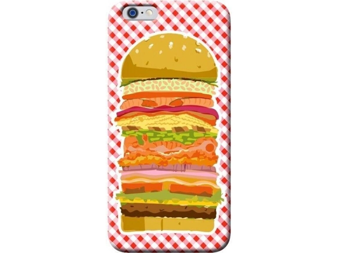 Funda iPhone 6, 6s, 7, 8 BENJAMINS Pop Art Burguer Rojo