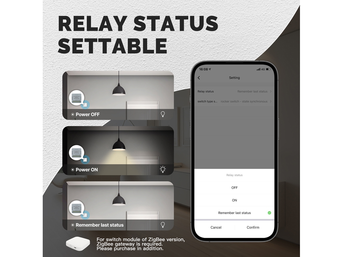 Módulo De Interruptor Inteligente Tuya Zigbee Con Control Por Voz Para Automatización Del Hogar Diy, Compatible Con Alexa Y Google Home.